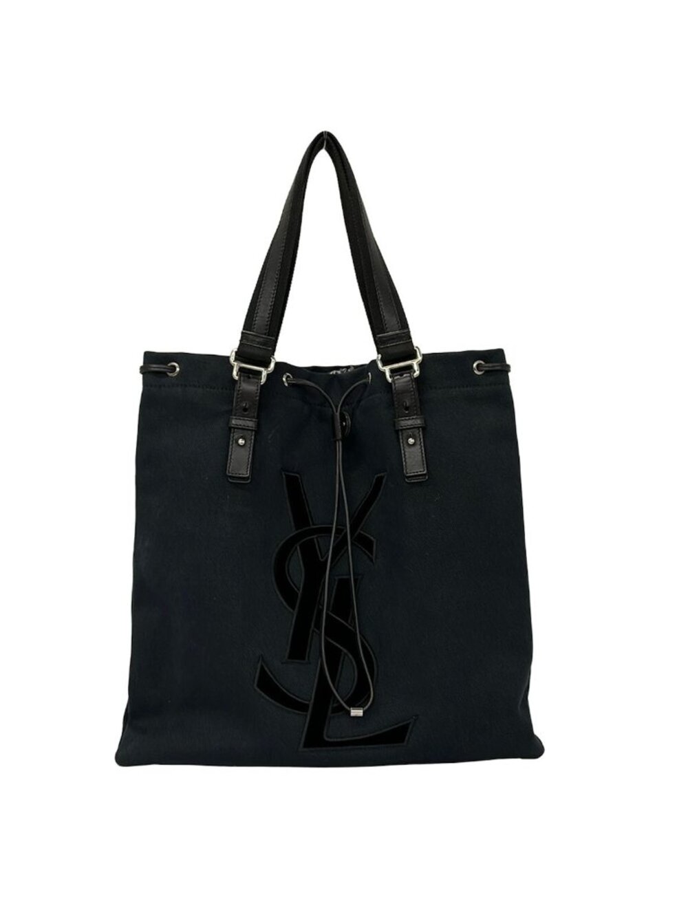 Saint Laurent Rive Gauche Tote Bag Kahala Black Leather